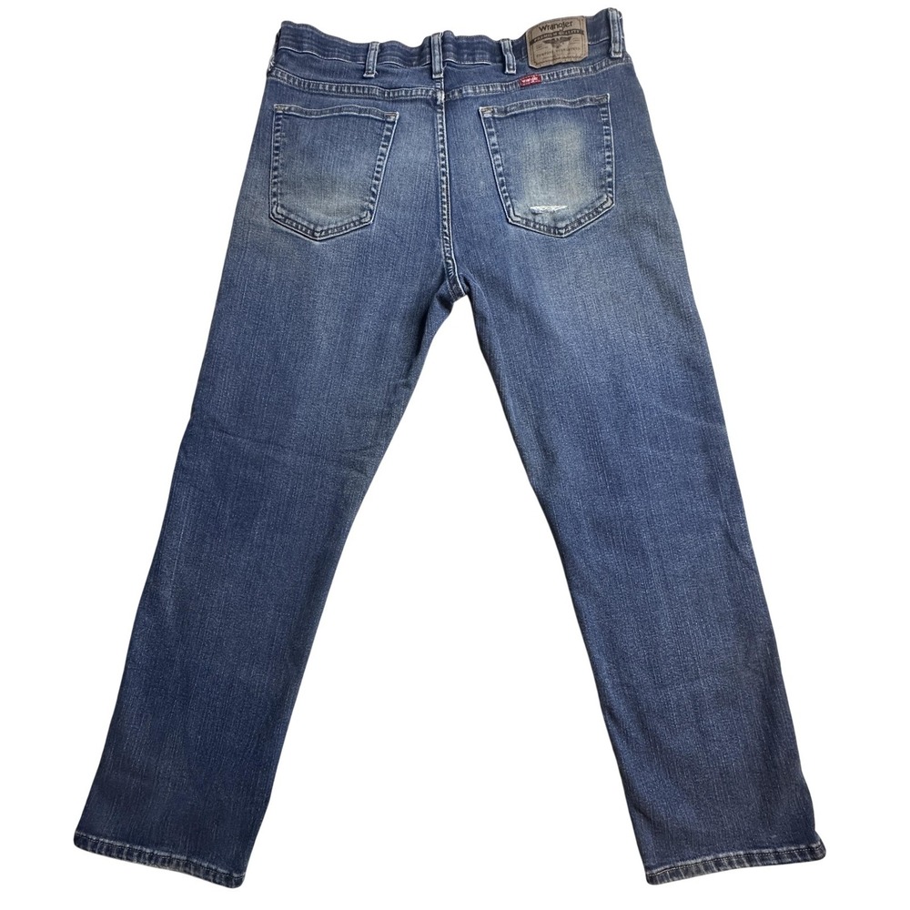 Wrangler Performance Series Straight Jeans Mens 34x30 (36x28) Blue Denim Stretch